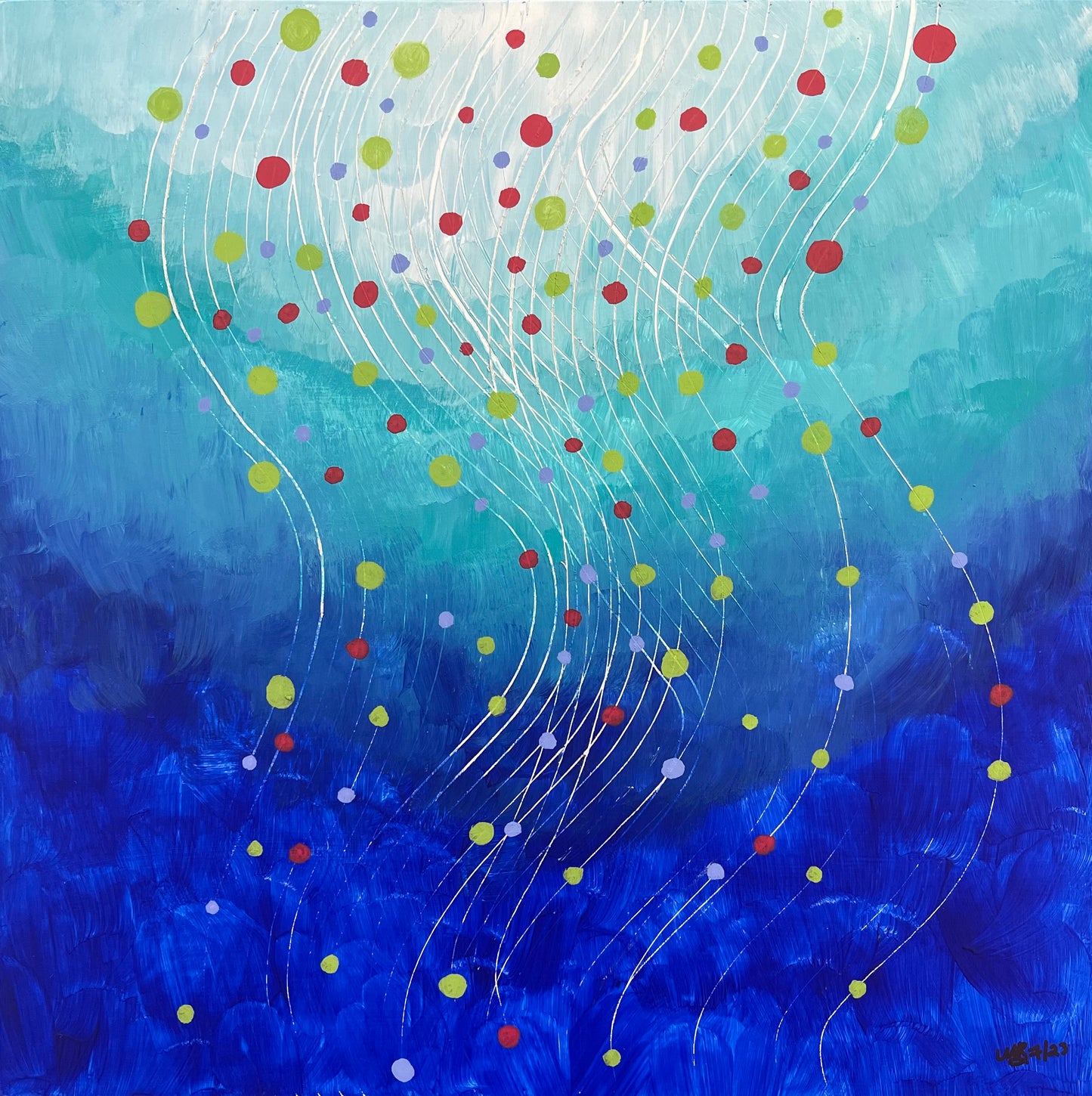 Fresh Air-Original Acrylic Painting - marjorieblume