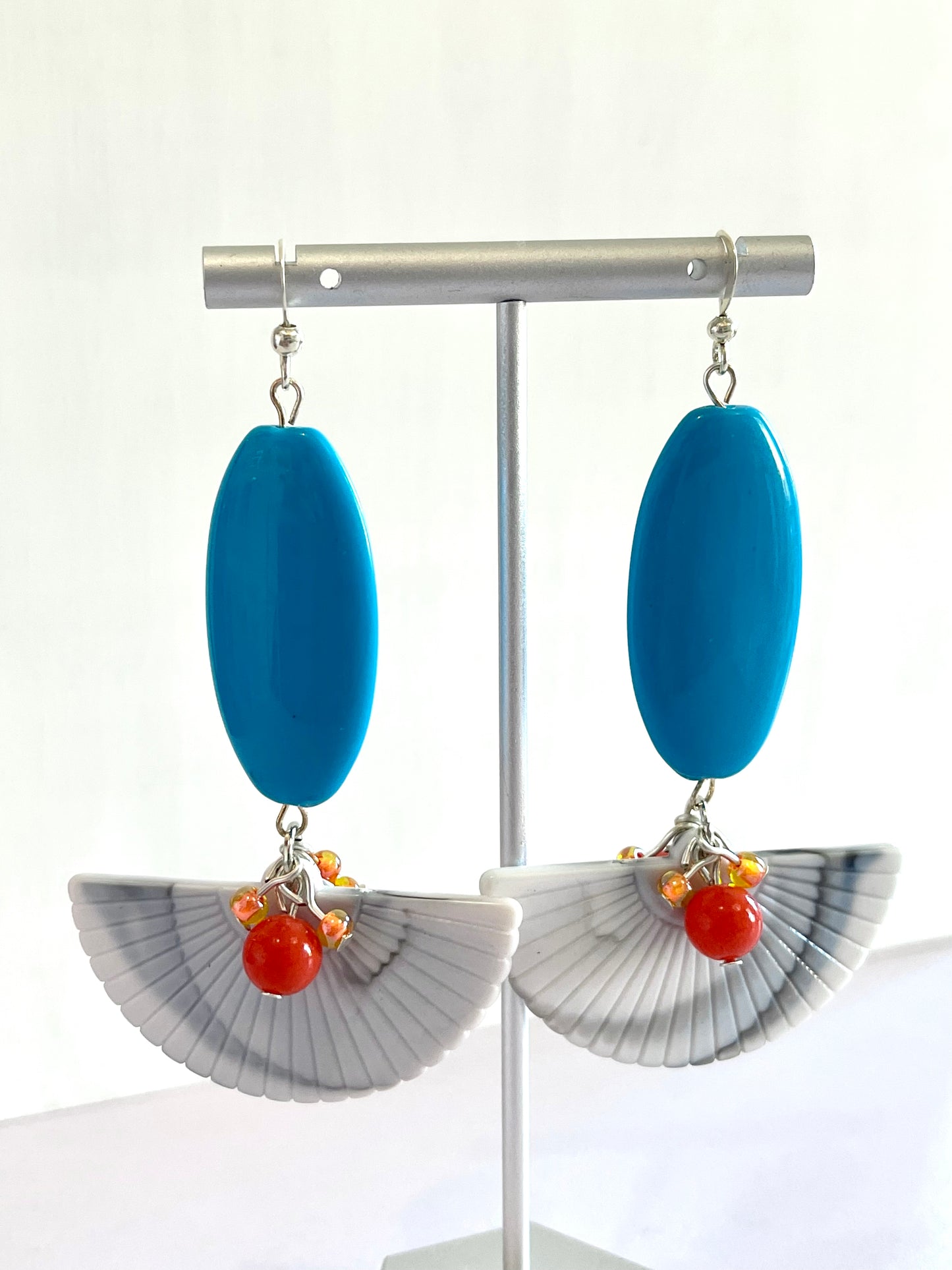 Marble Fanfare Earrings - marjorieblume