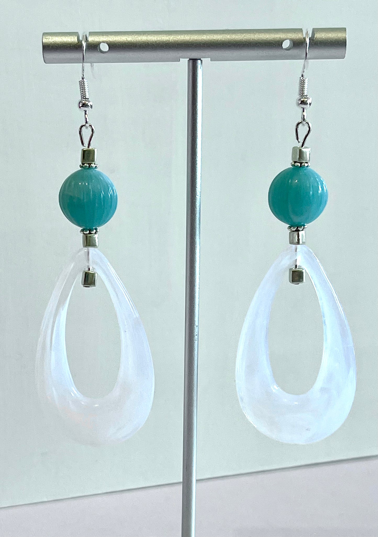 Stacy-Aqua Earrings - marjorieblume