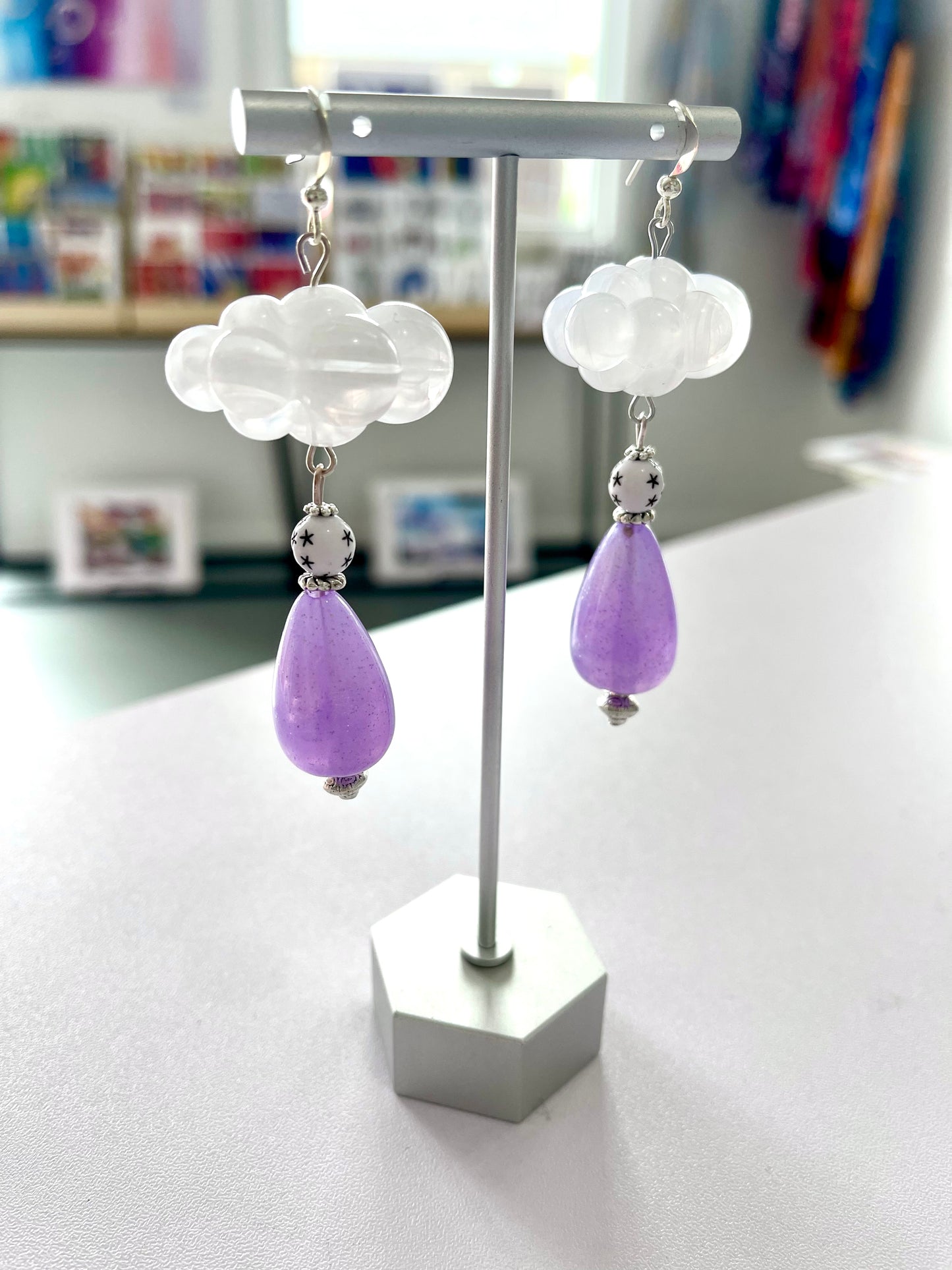 Lavender Drops Earrings - marjorieblume
