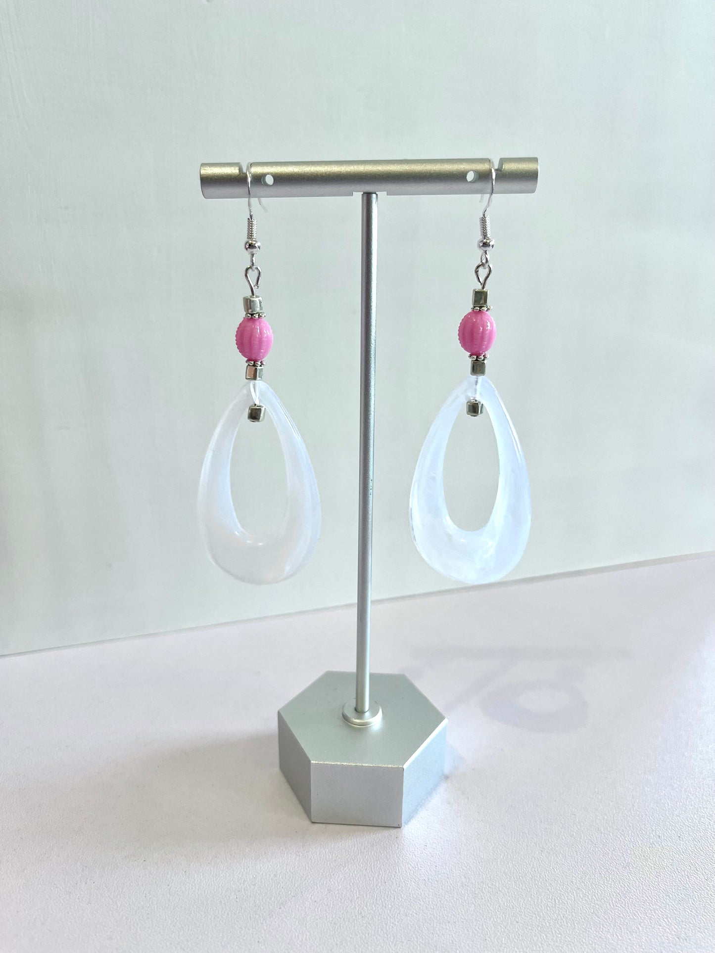 Stacy-Pink Earrings - marjorieblume