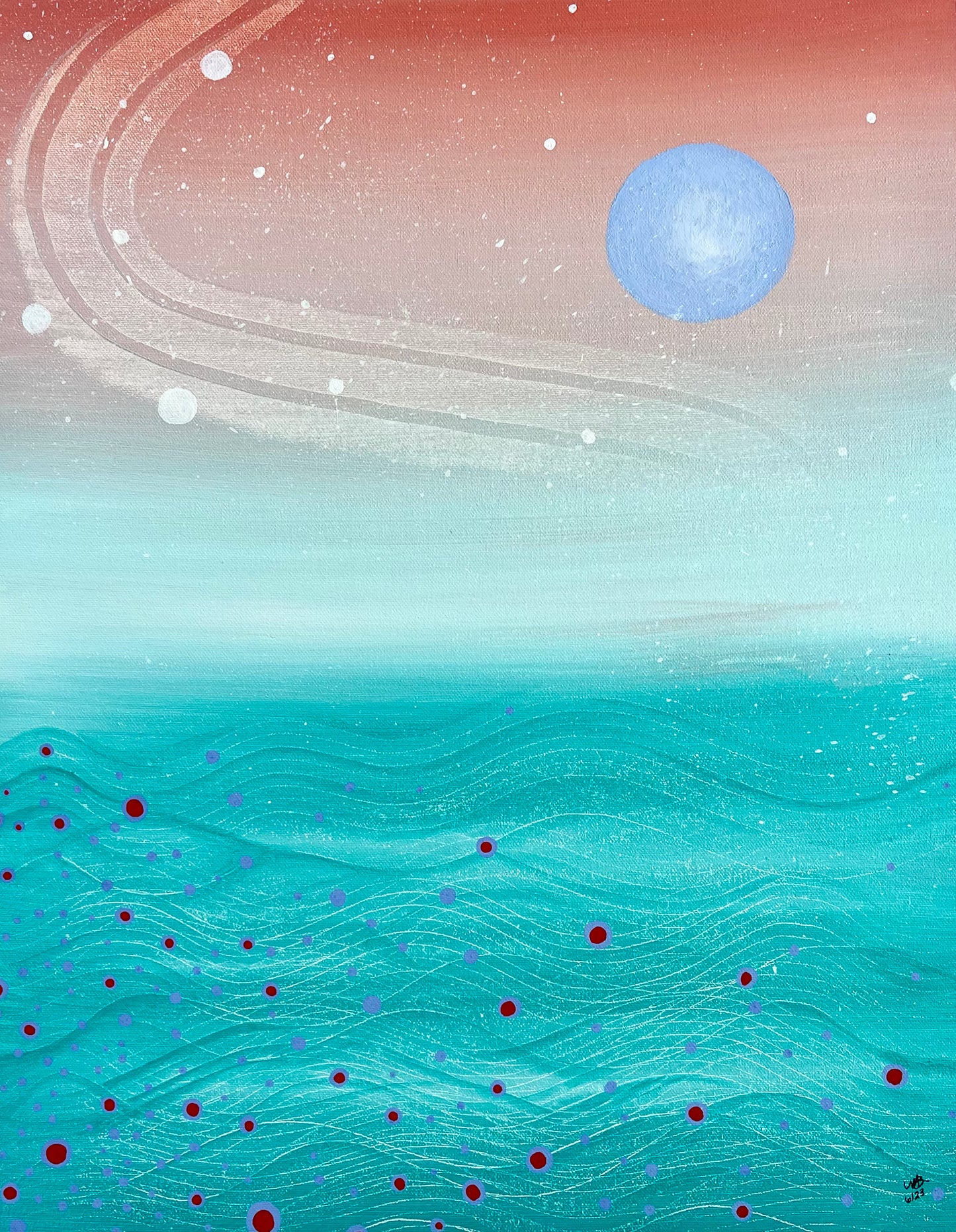 Ethereal Gaze Card-Blank - marjorieblume