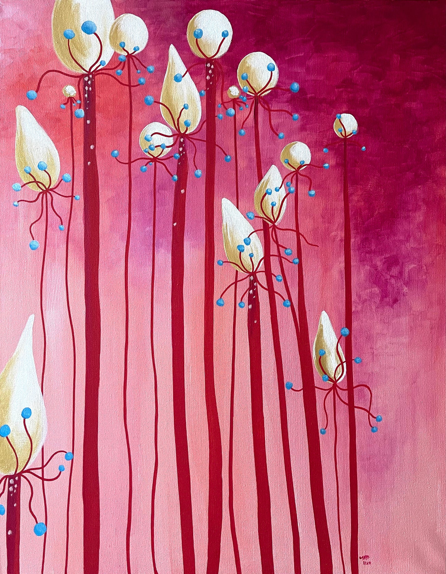 Reaching Original Acrylic Painting on Canvas - marjorieblume