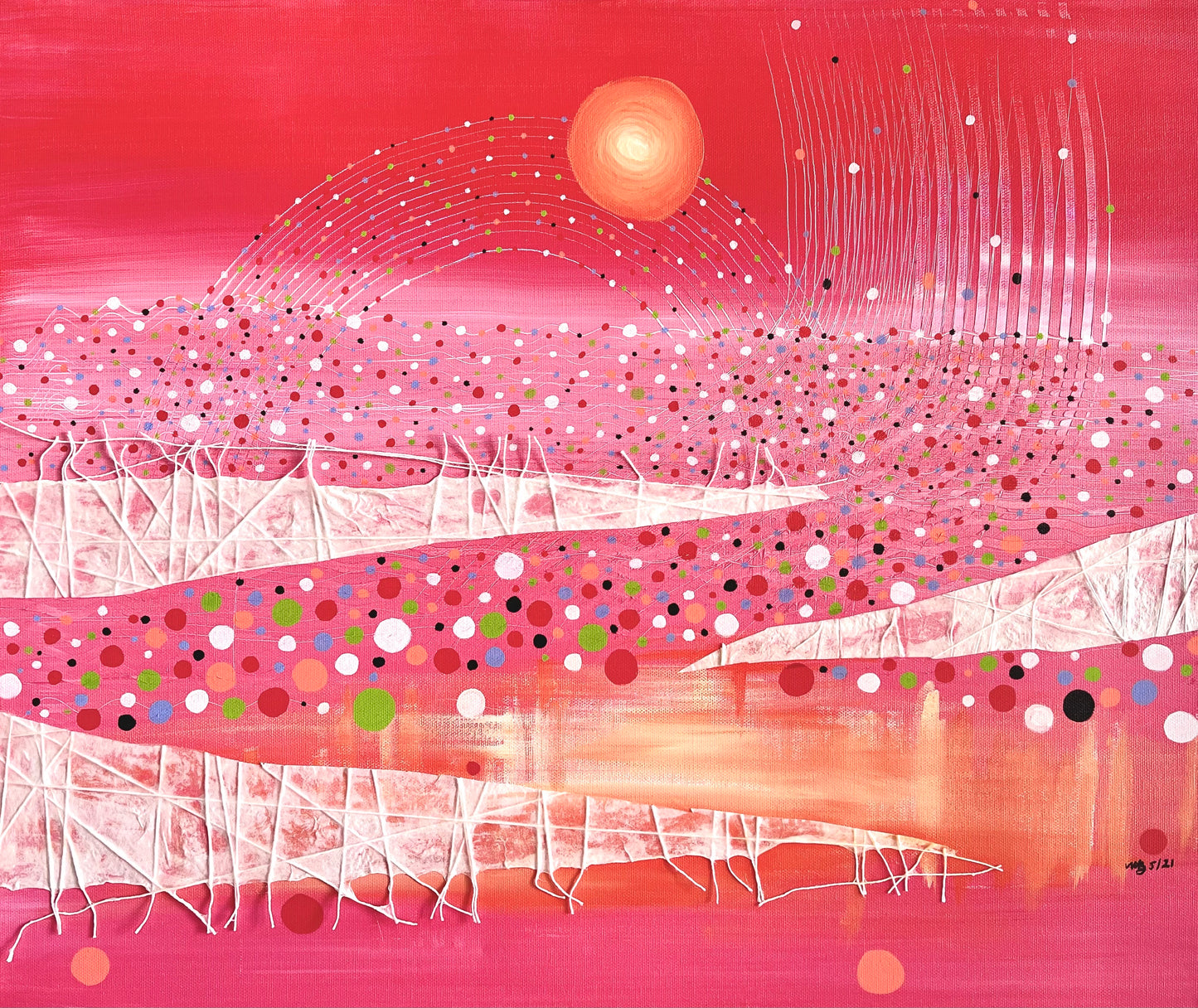 Buoyant-Original Painting on Canvas - marjorieblume
