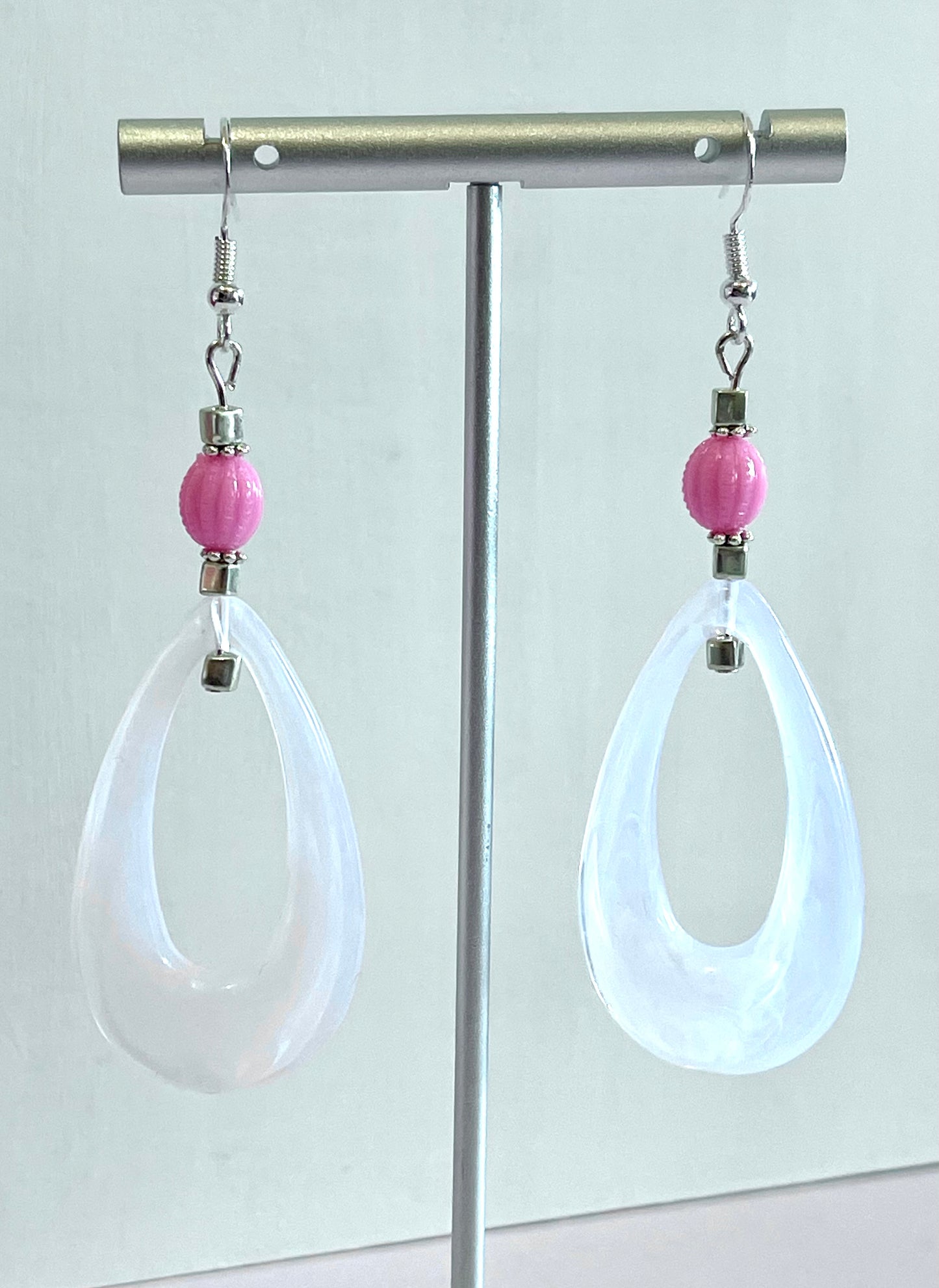 Stacy-Pink Earrings - marjorieblume