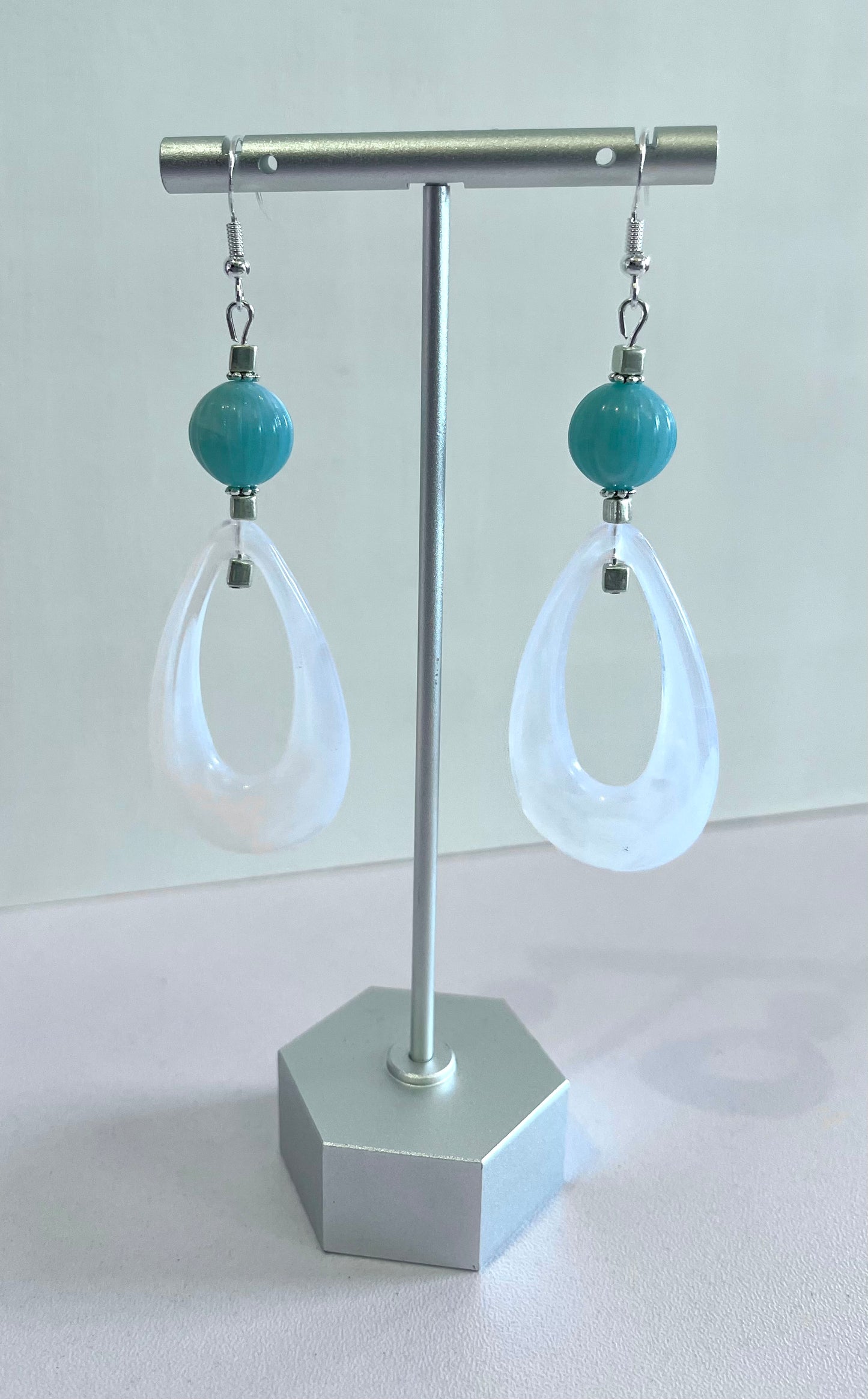 Stacy-Aqua Earrings - marjorieblume