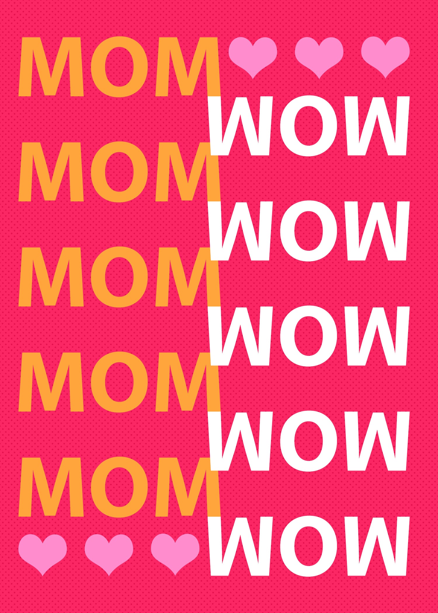 MomWOW Mother's Day Card-Blank - marjorieblume