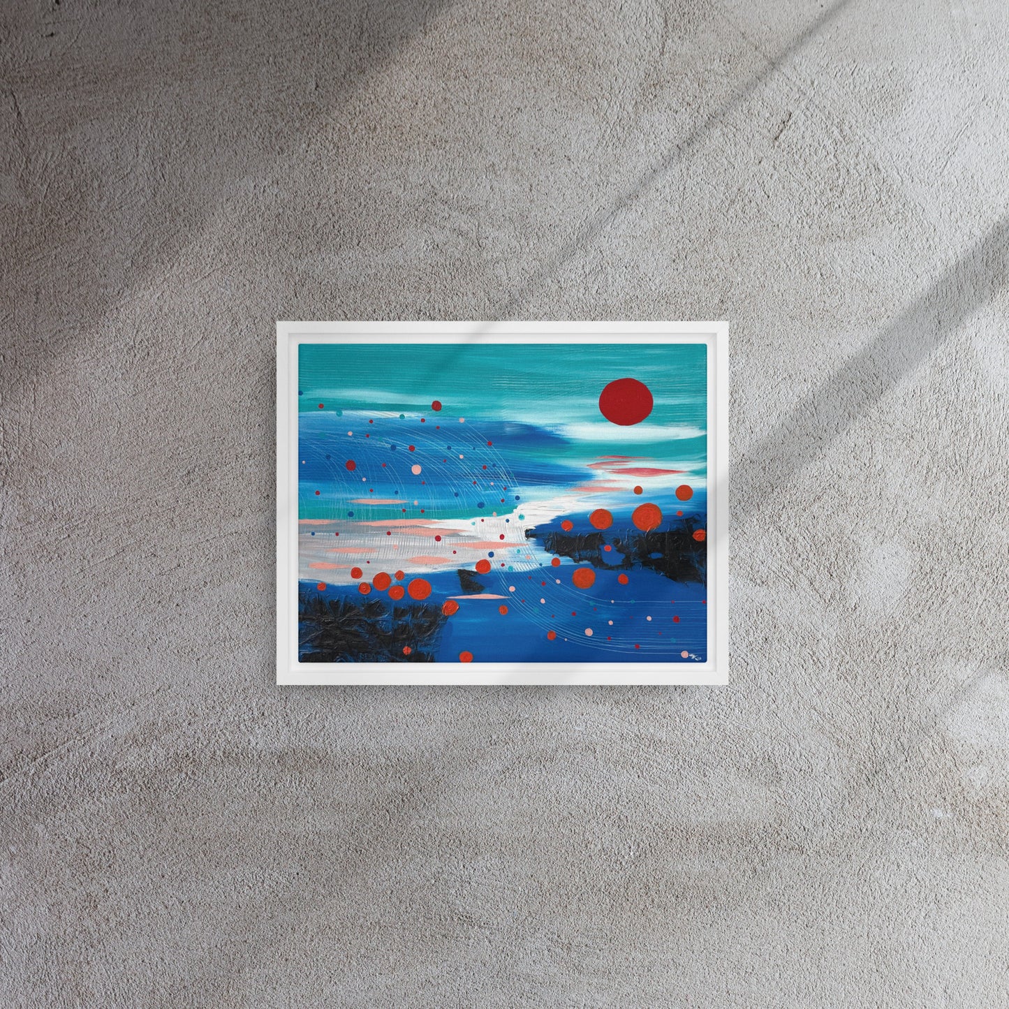 Liberation Framed Canvas Print - marjorieblume