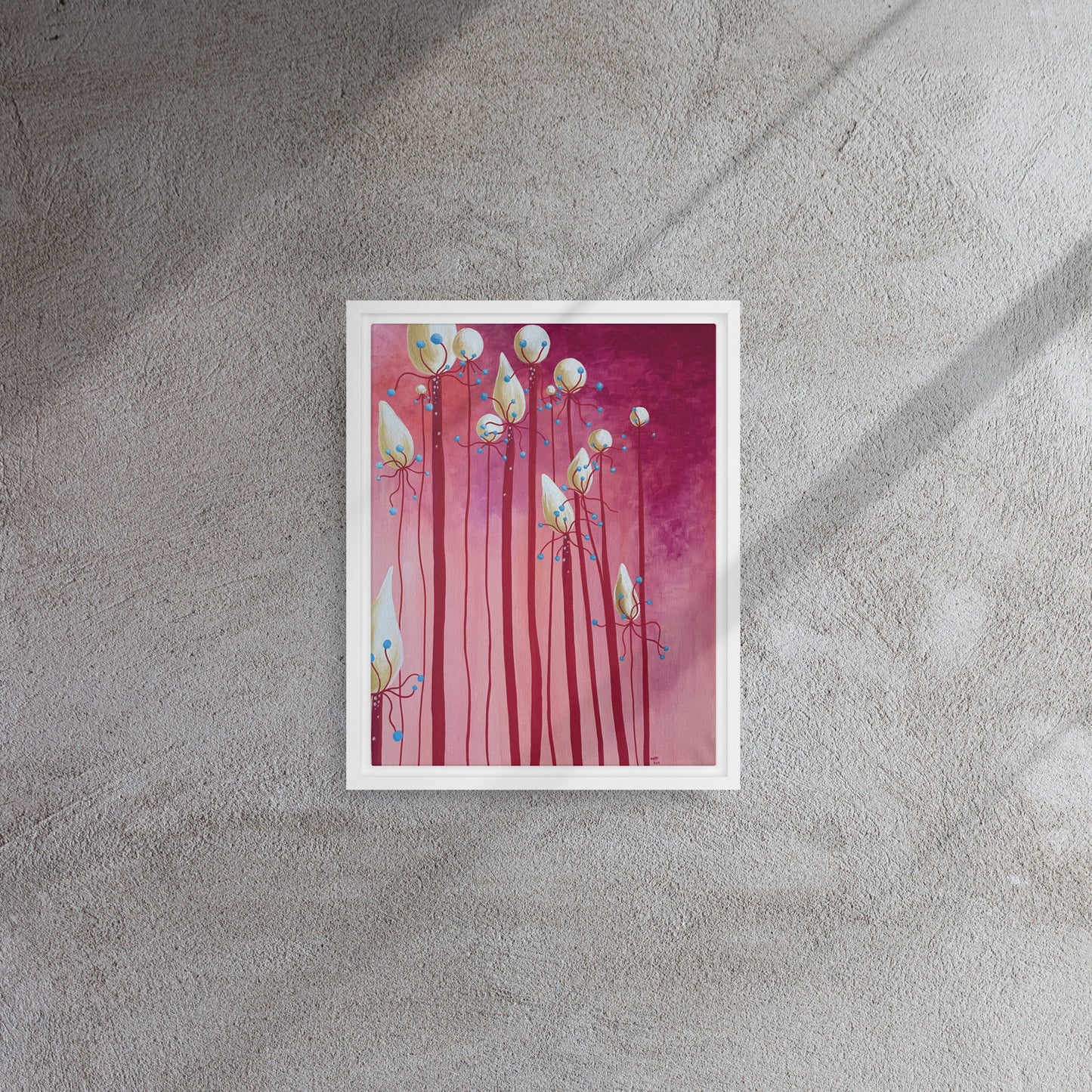 Wonder Framed Canvas Print - marjorieblume