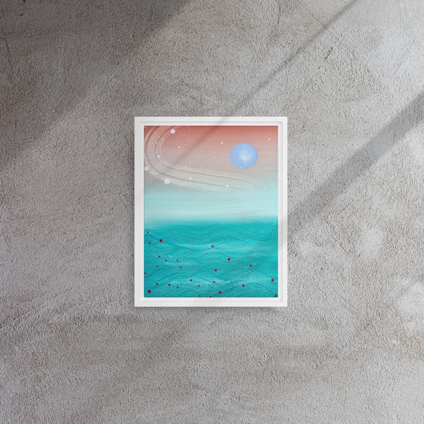 Ethereal Gaze Framed Canvas Print - marjorieblume