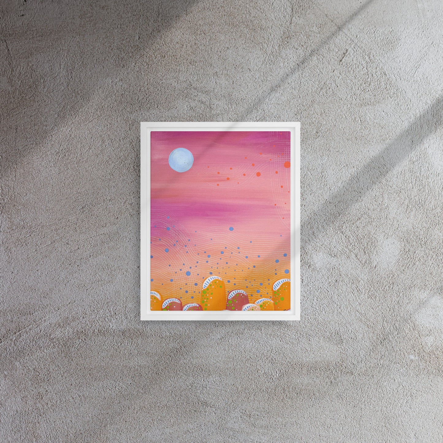 Past Lives Framed Canvas Print - marjorieblume