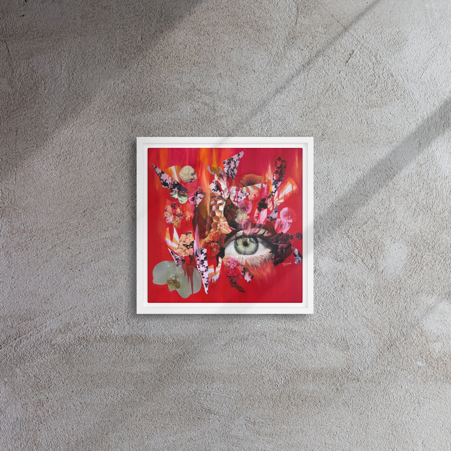 Sanguine Framed Canvas Print - marjorieblume