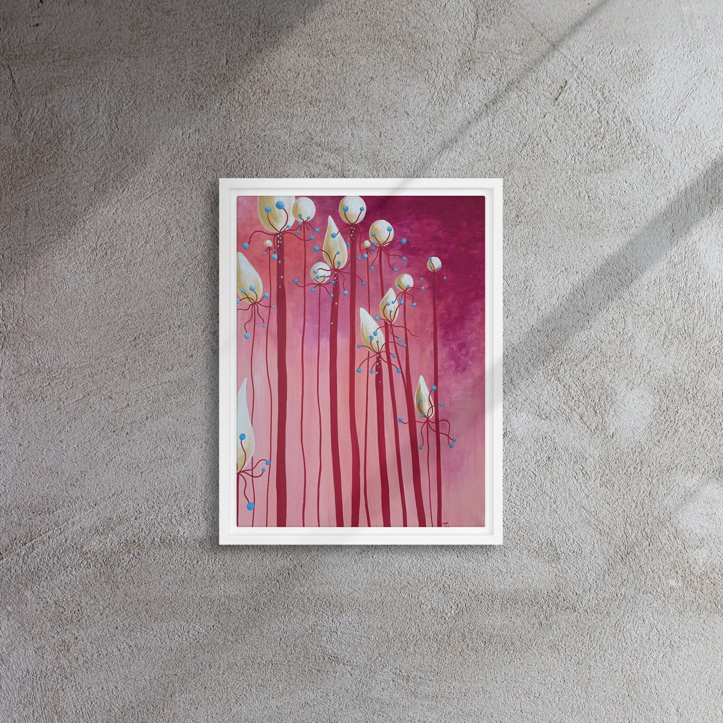 Wonder Framed Canvas Print - marjorieblume