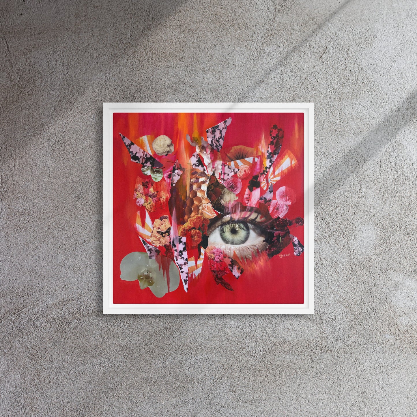 Sanguine Framed Canvas Print - marjorieblume