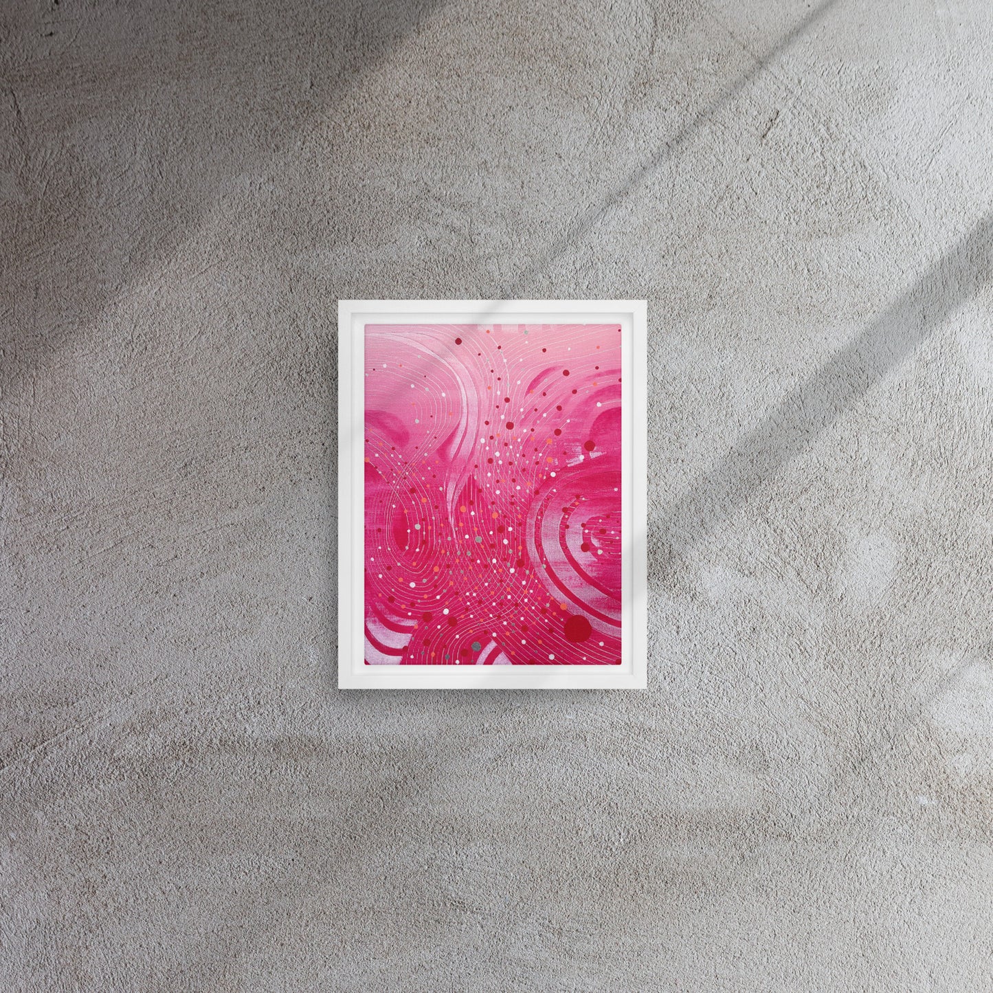 Flow Framed Canvas Print