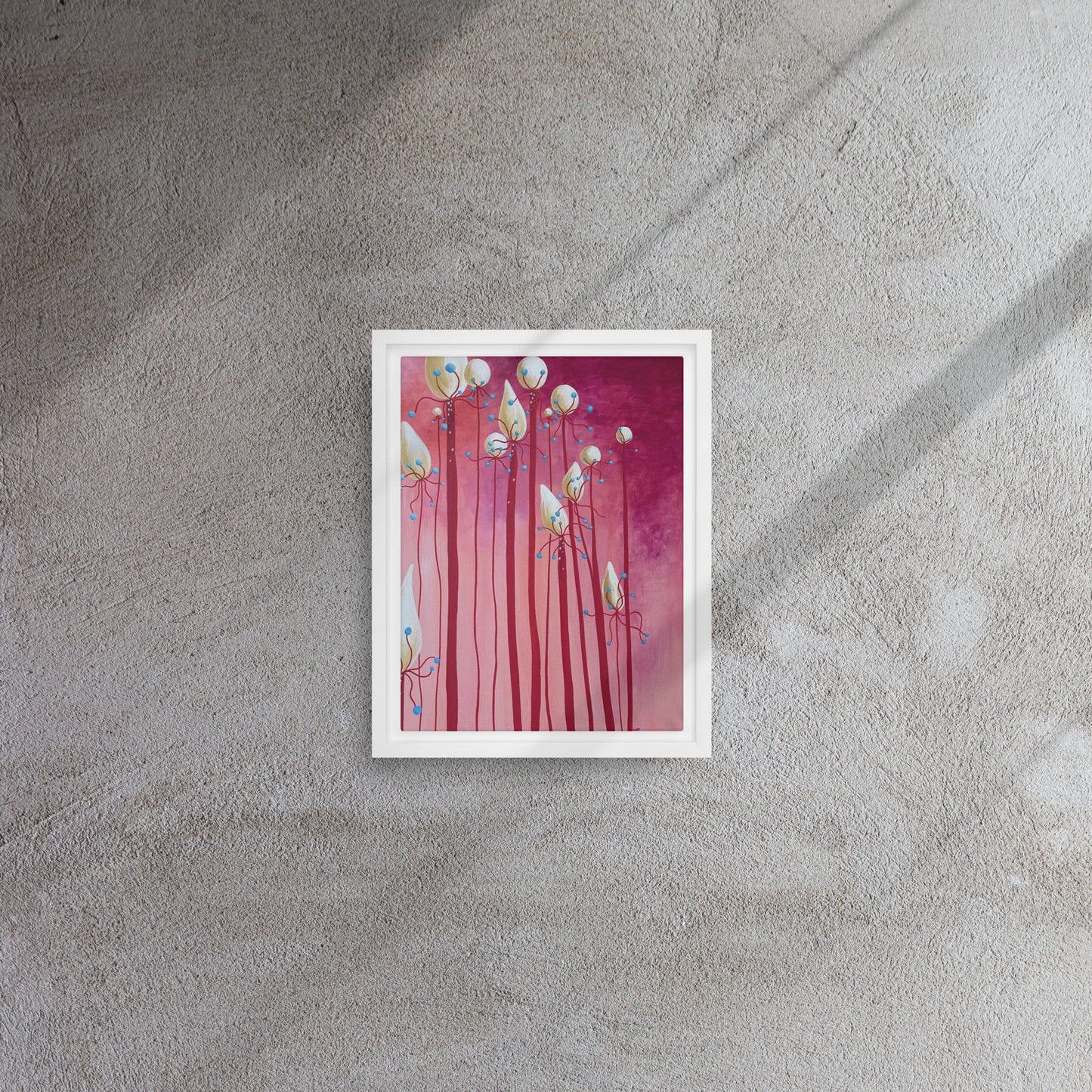 Wonder Framed Canvas Print - marjorieblume