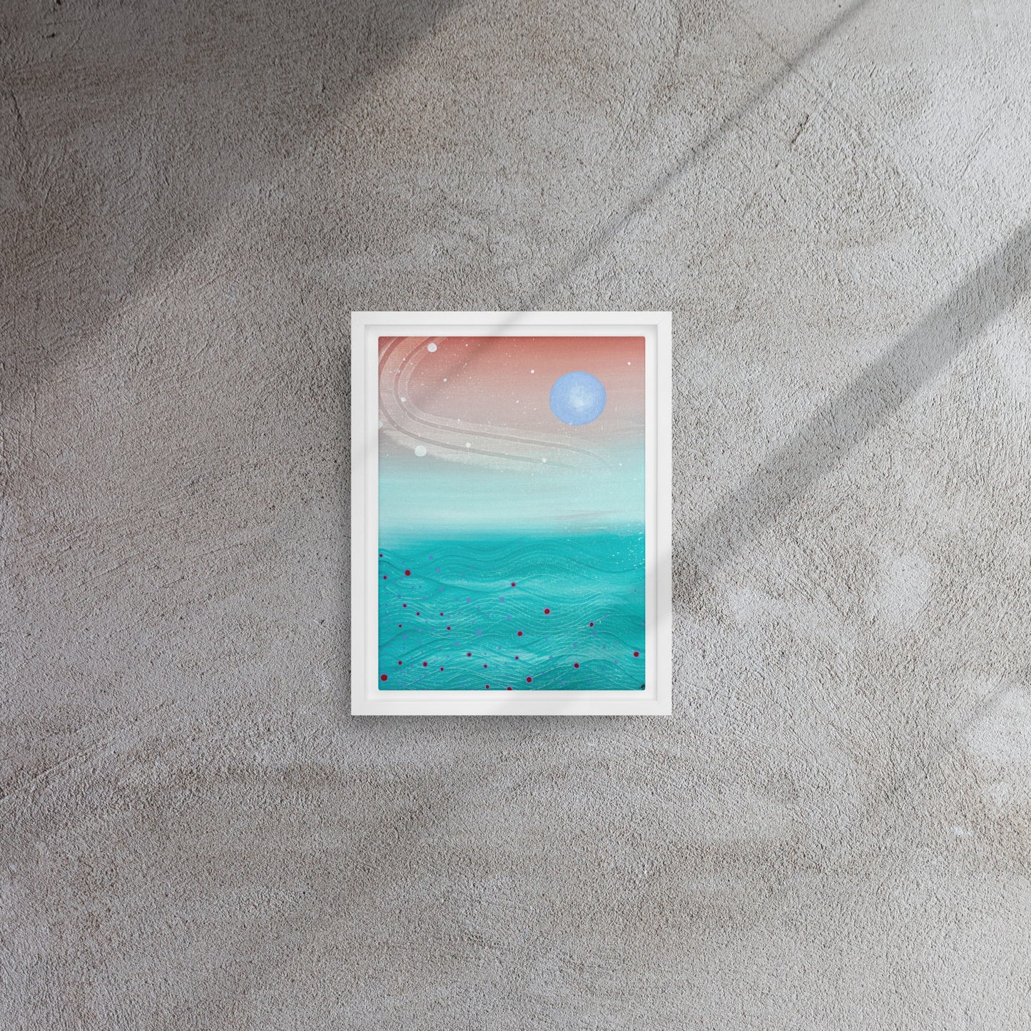 Ethereal Gaze Framed Canvas Print - marjorieblume