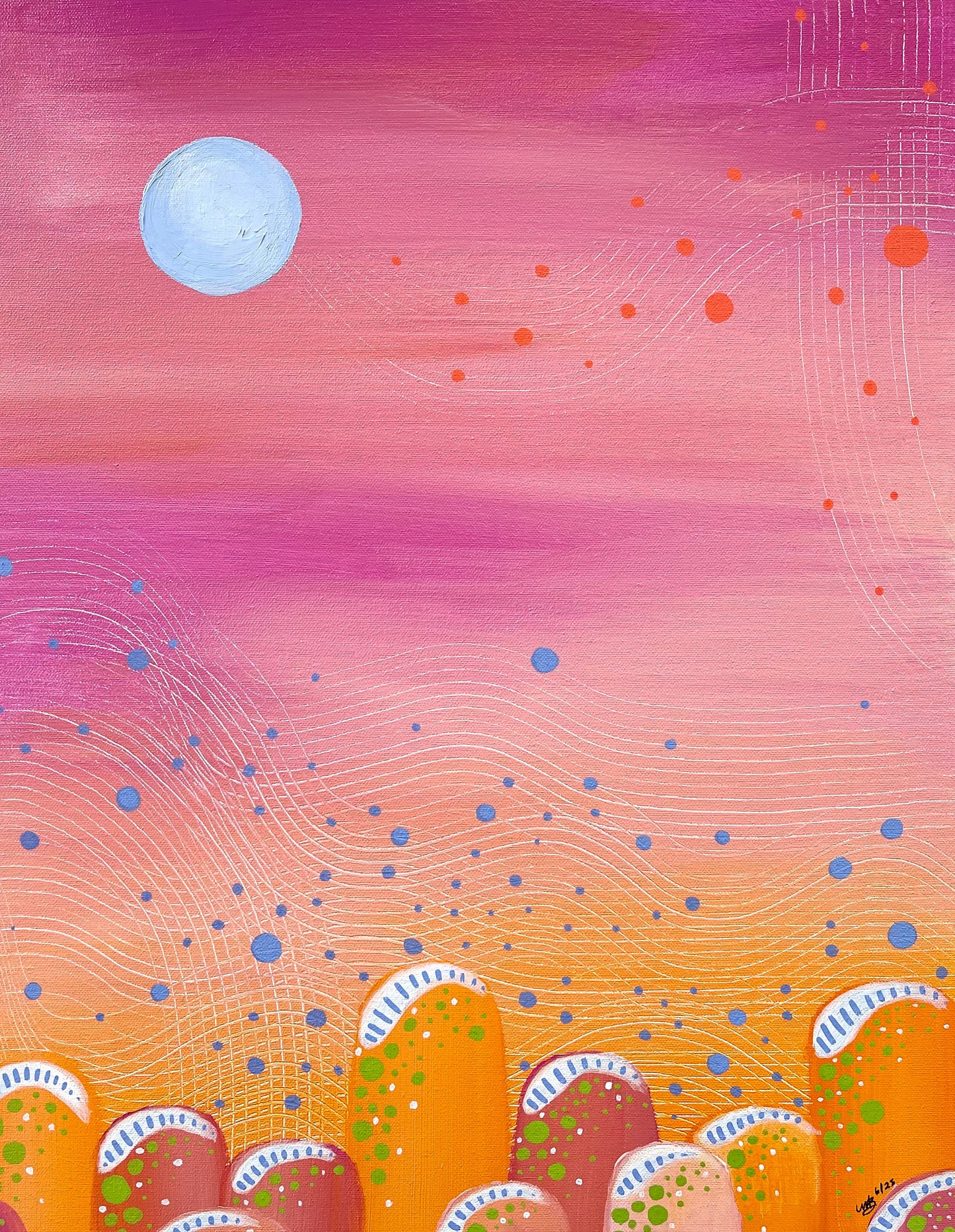 Past Lives-Original Painting on Canvas - marjorieblume