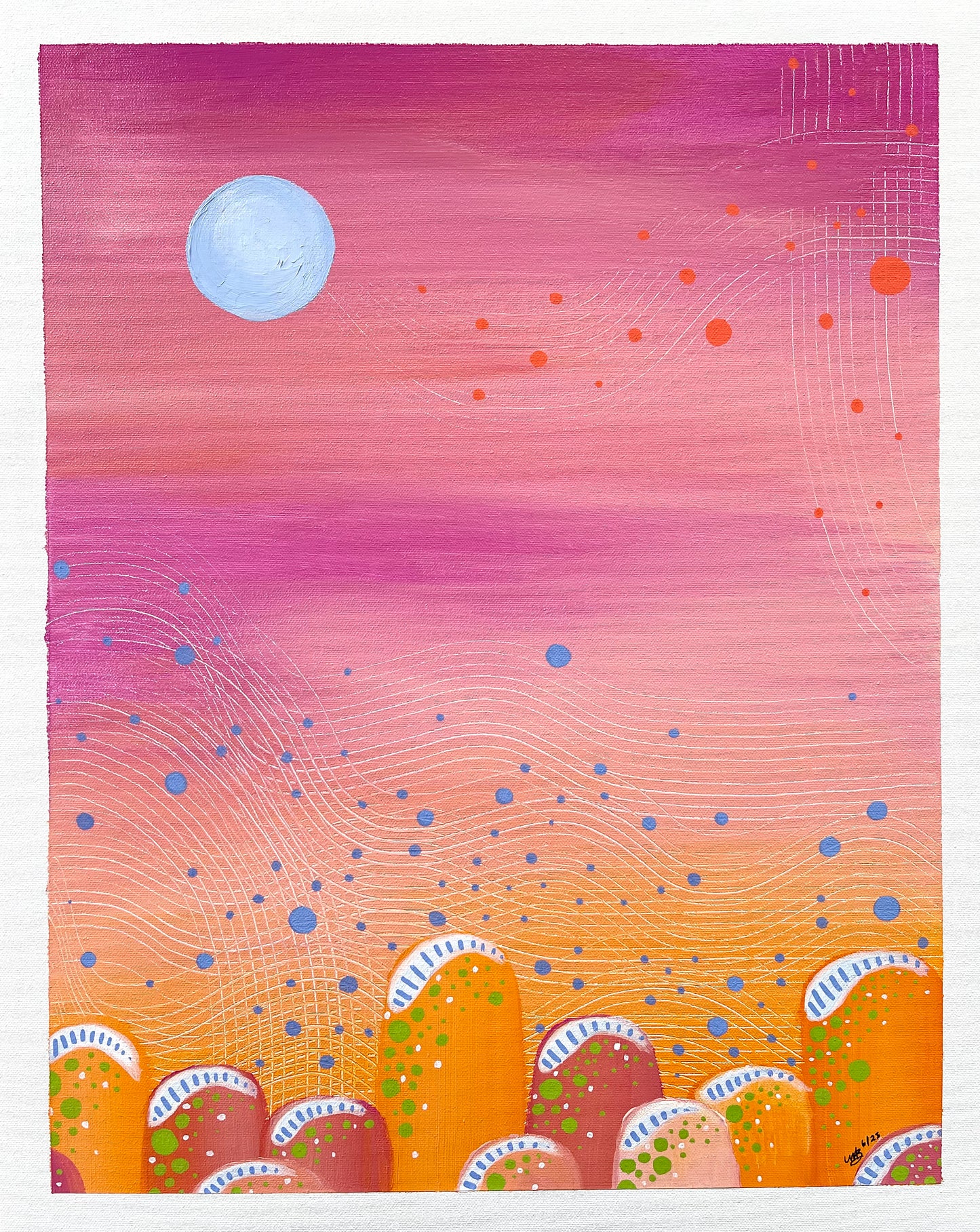 Past Lives-Original Painting on Canvas - marjorieblume