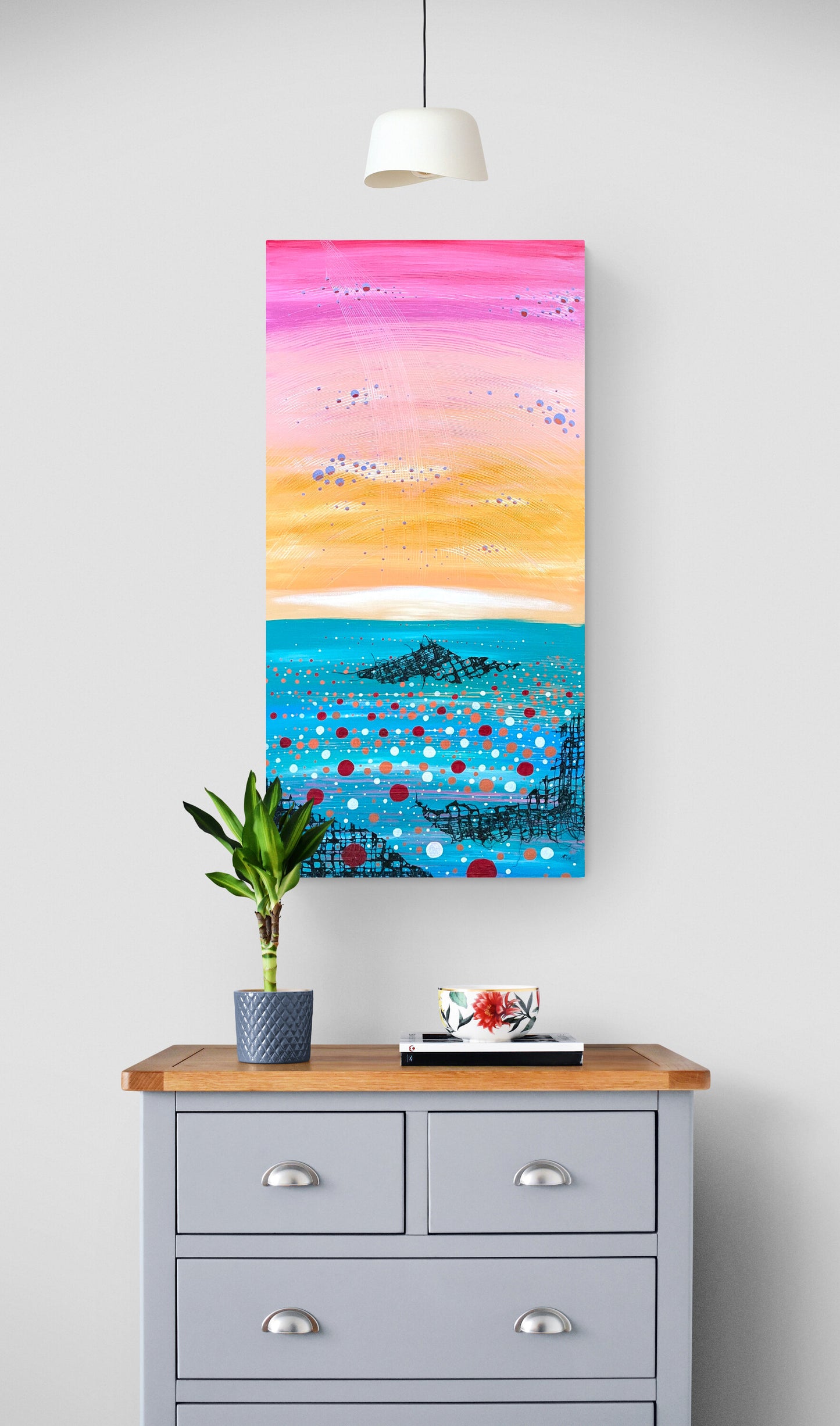 Mind Afloat-Original Acrylic Painting on Canvas - marjorieblume