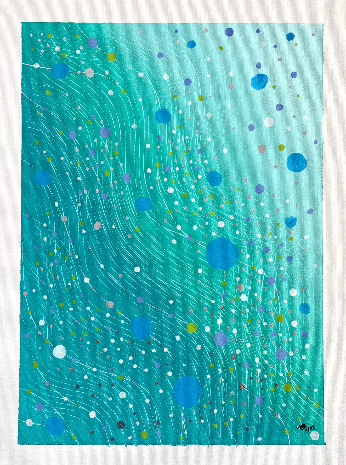 Glimmers-Original Painting on Canvas - marjorieblume