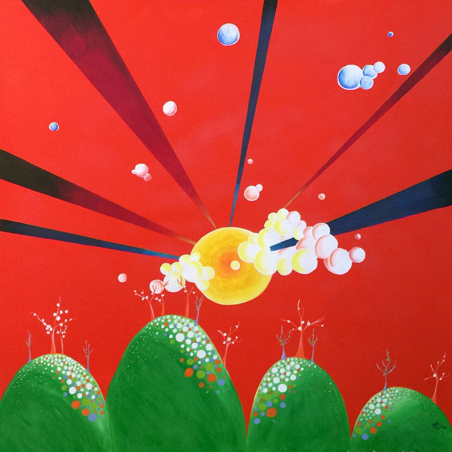 Bubble Knoll Fine Art Print - marjorieblume