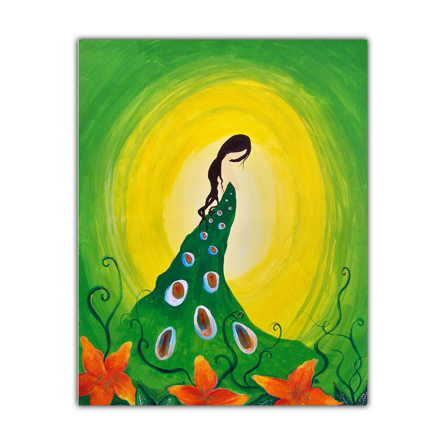 Earth Goddess-Blank Greeting Card - marjorieblume