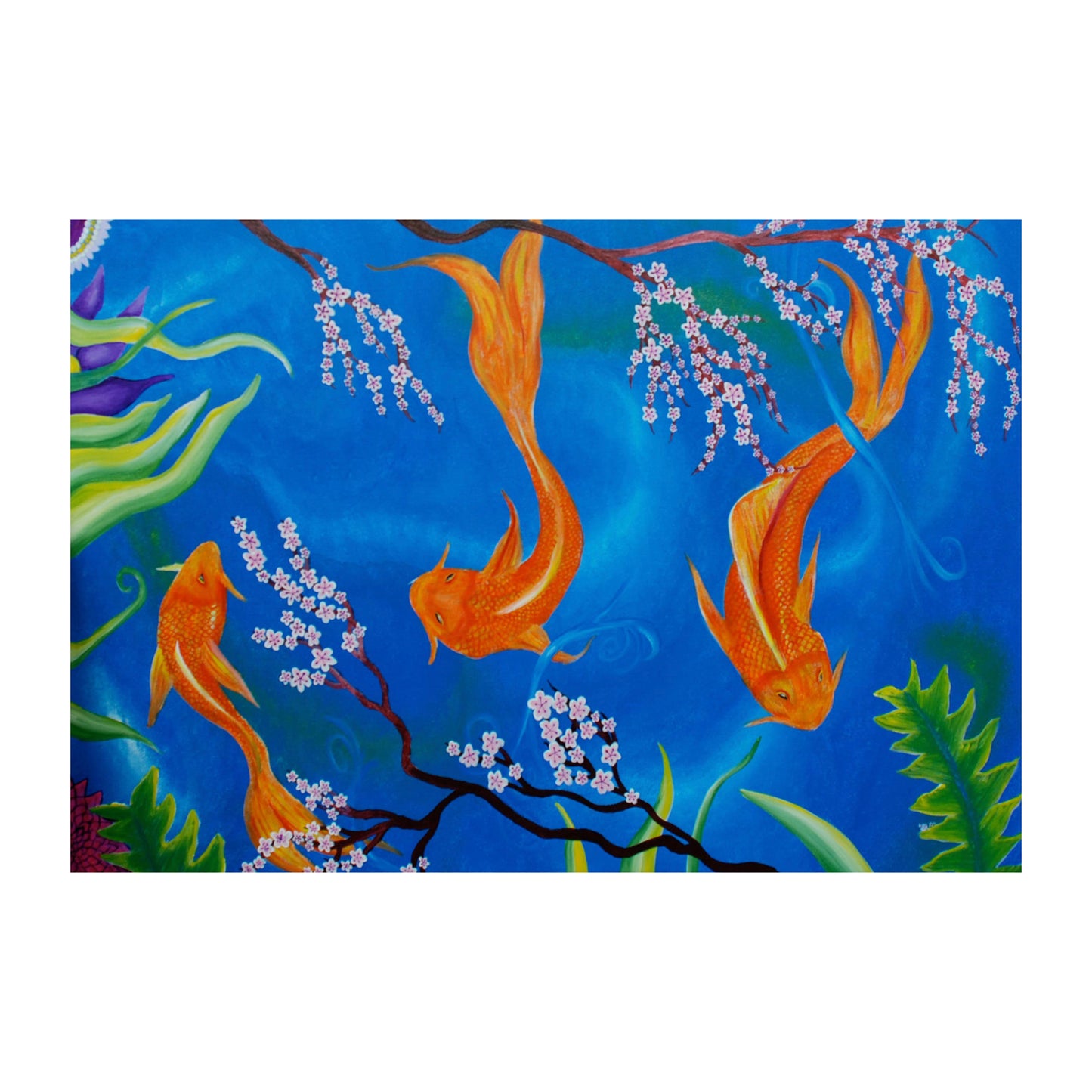 Koi-Blank Greeting Card - marjorieblume
