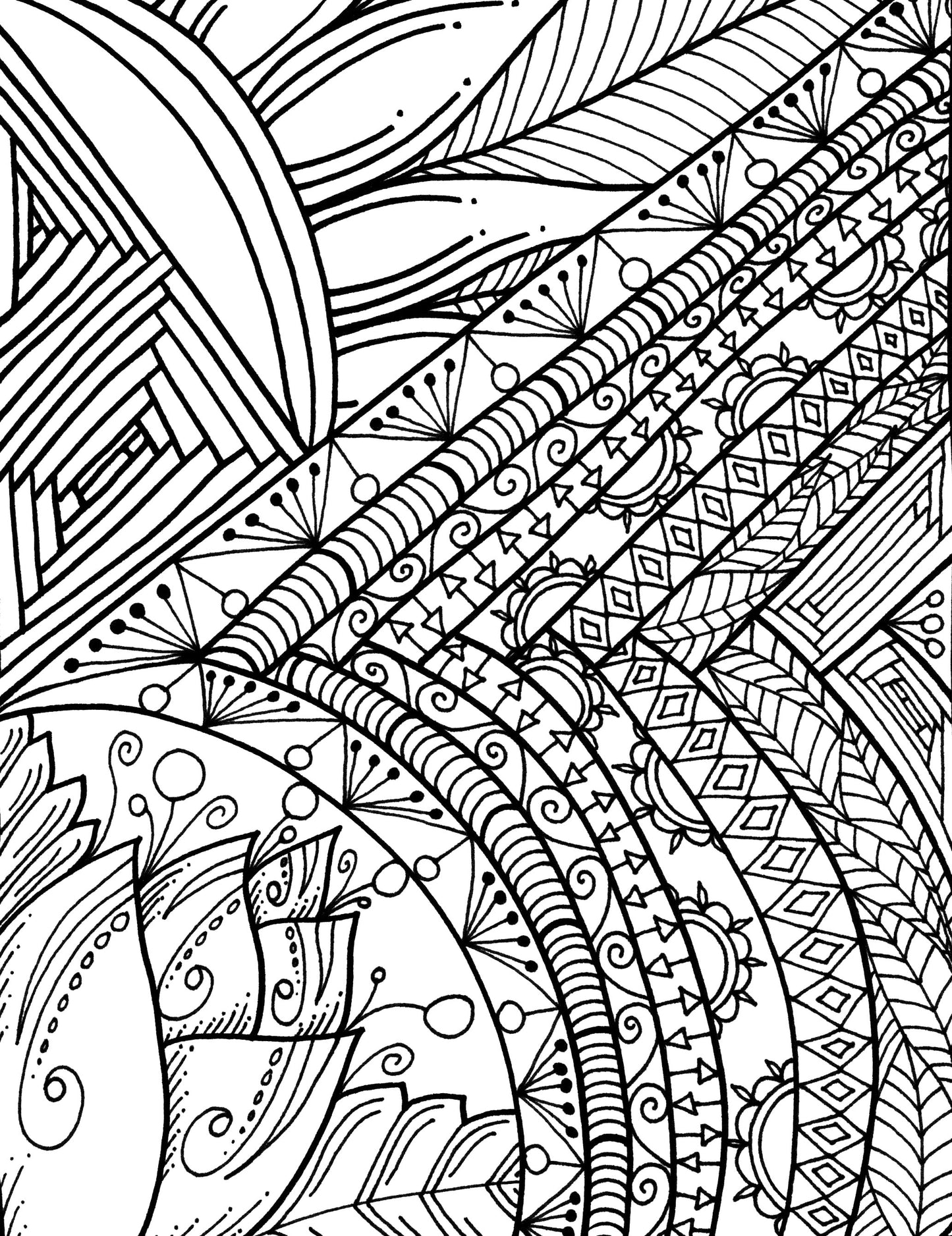 Flowers & Sunshine-A Coloring Book - marjorieblume