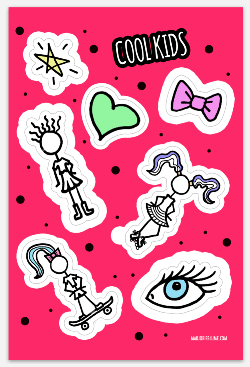 Cool Kids Sticker Sheets - marjorieblume