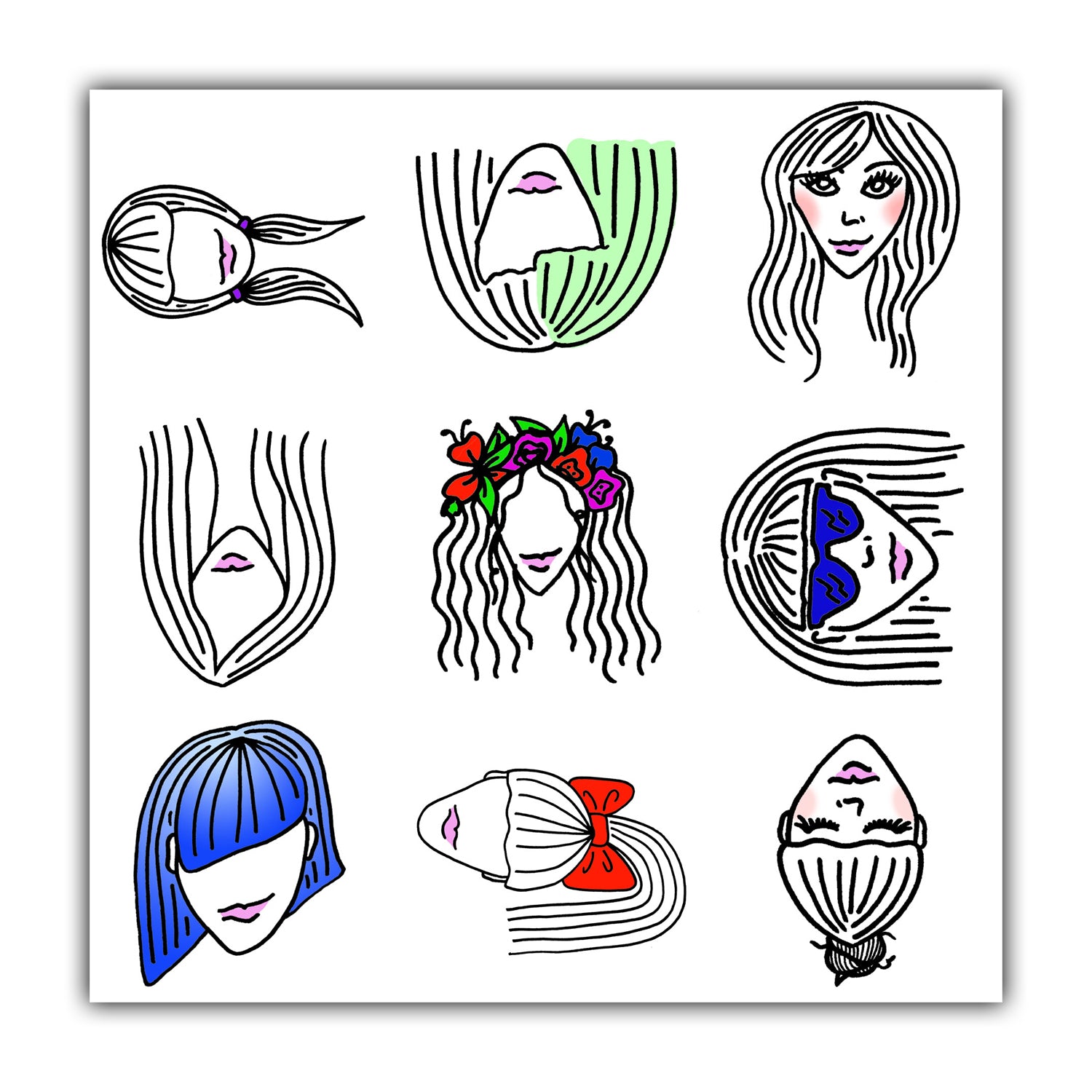 Girls Sticker - marjorieblume