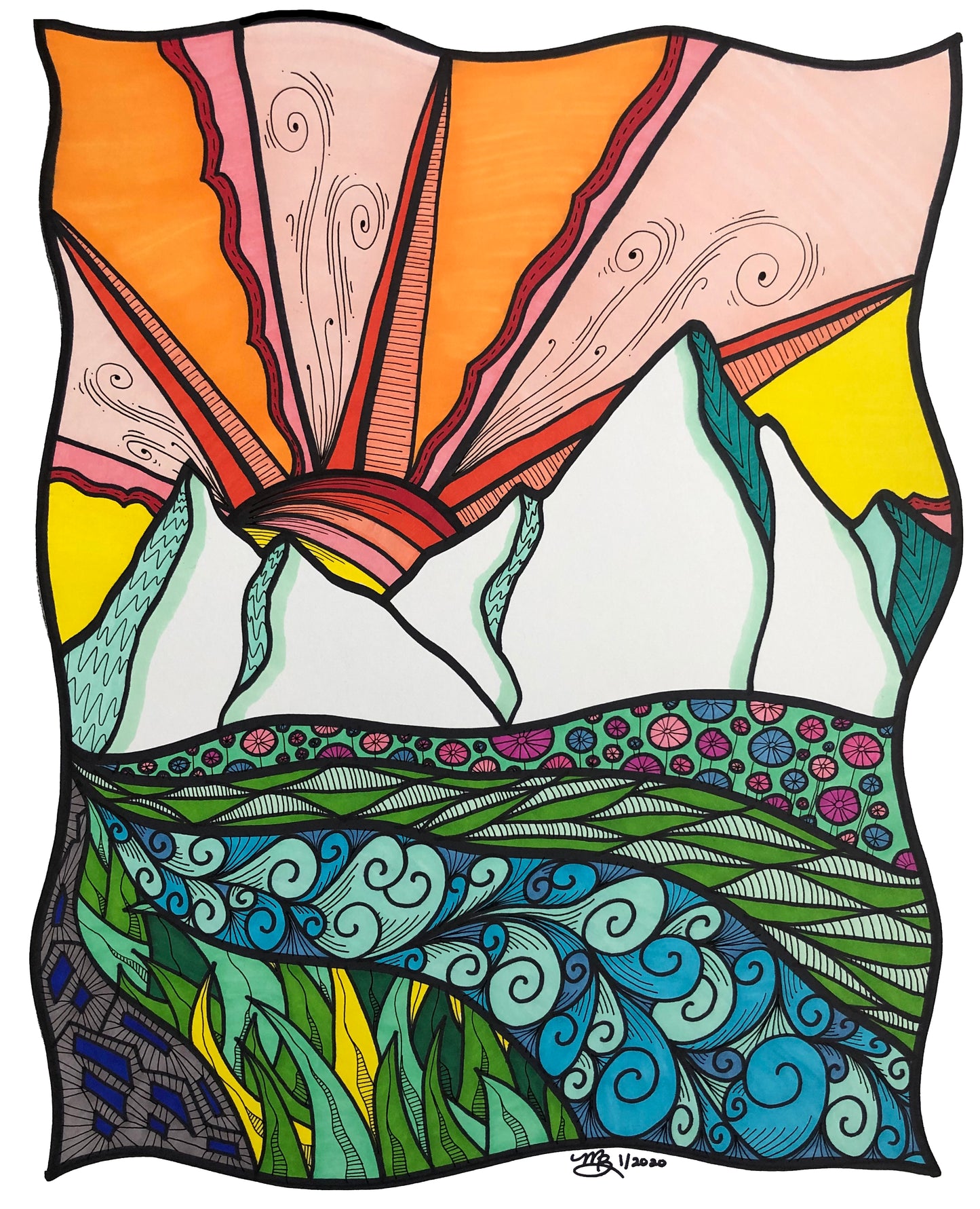 Northwest Sunrise Fine Art Print-Large - marjorieblume