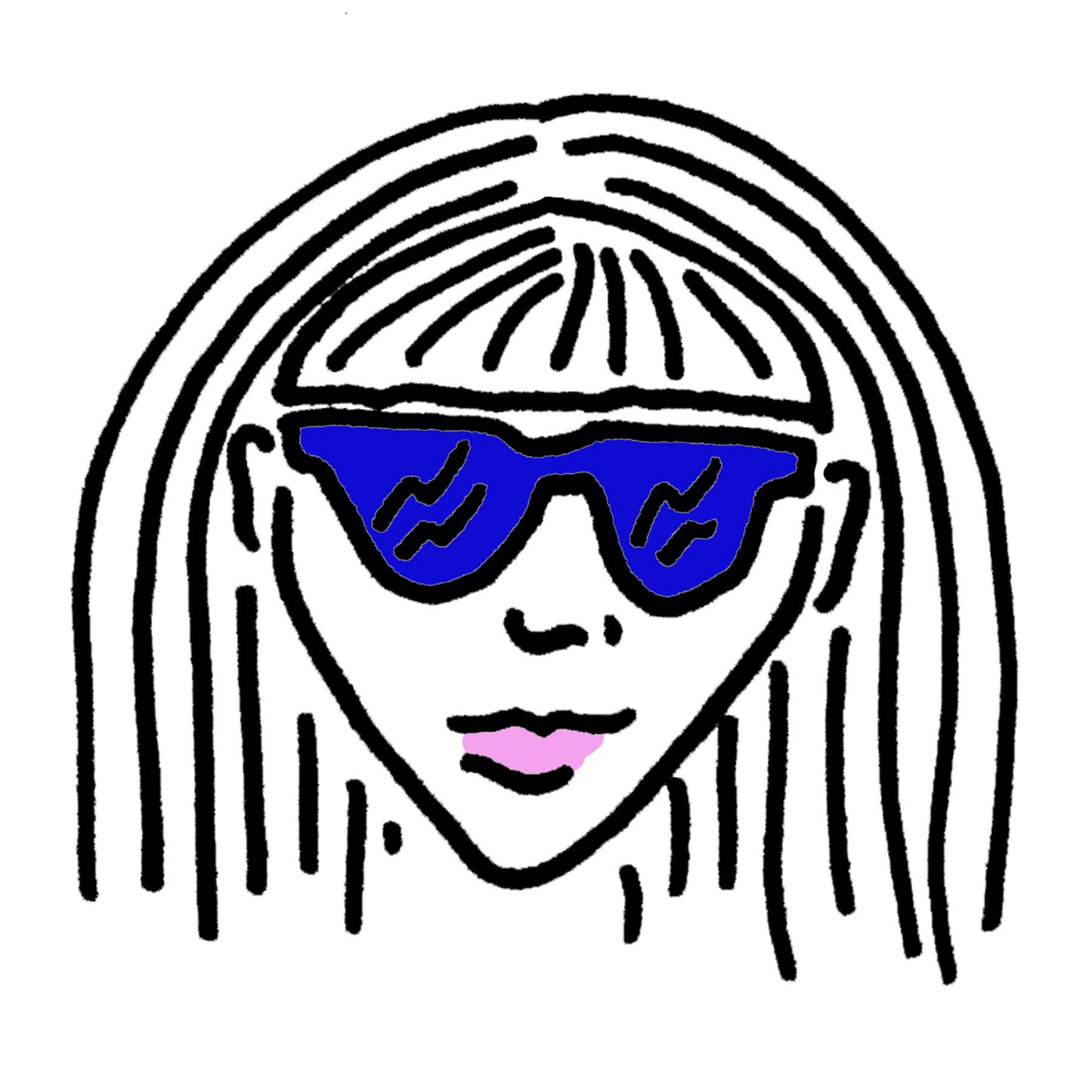 Shady Girl Greeting Card - marjorieblume