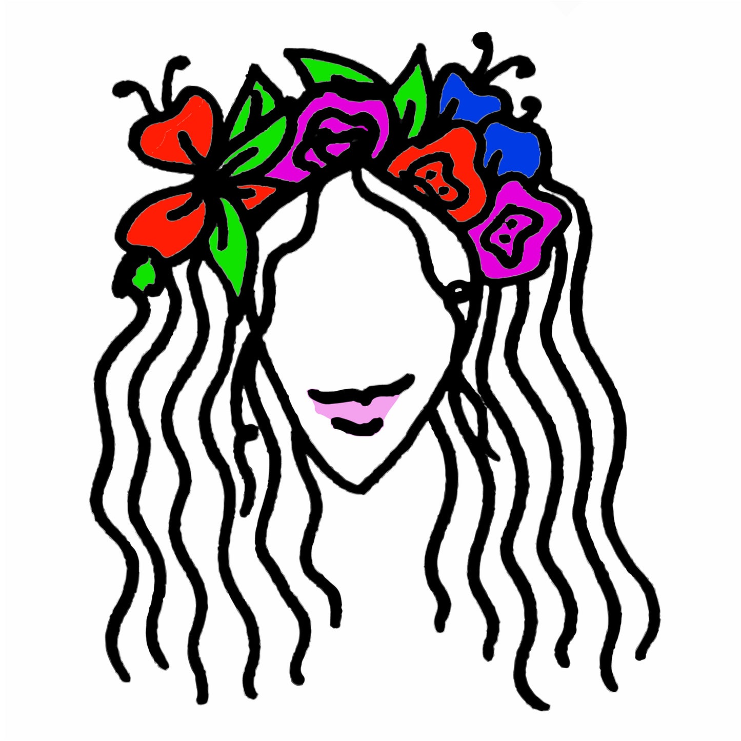 Girl With A Crown Greeting Card - marjorieblume