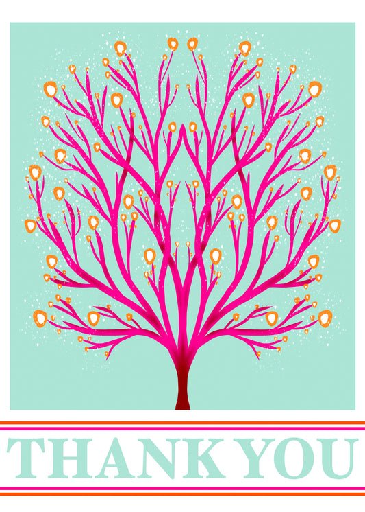 Tree of Thanks Card-Blank - marjorieblume