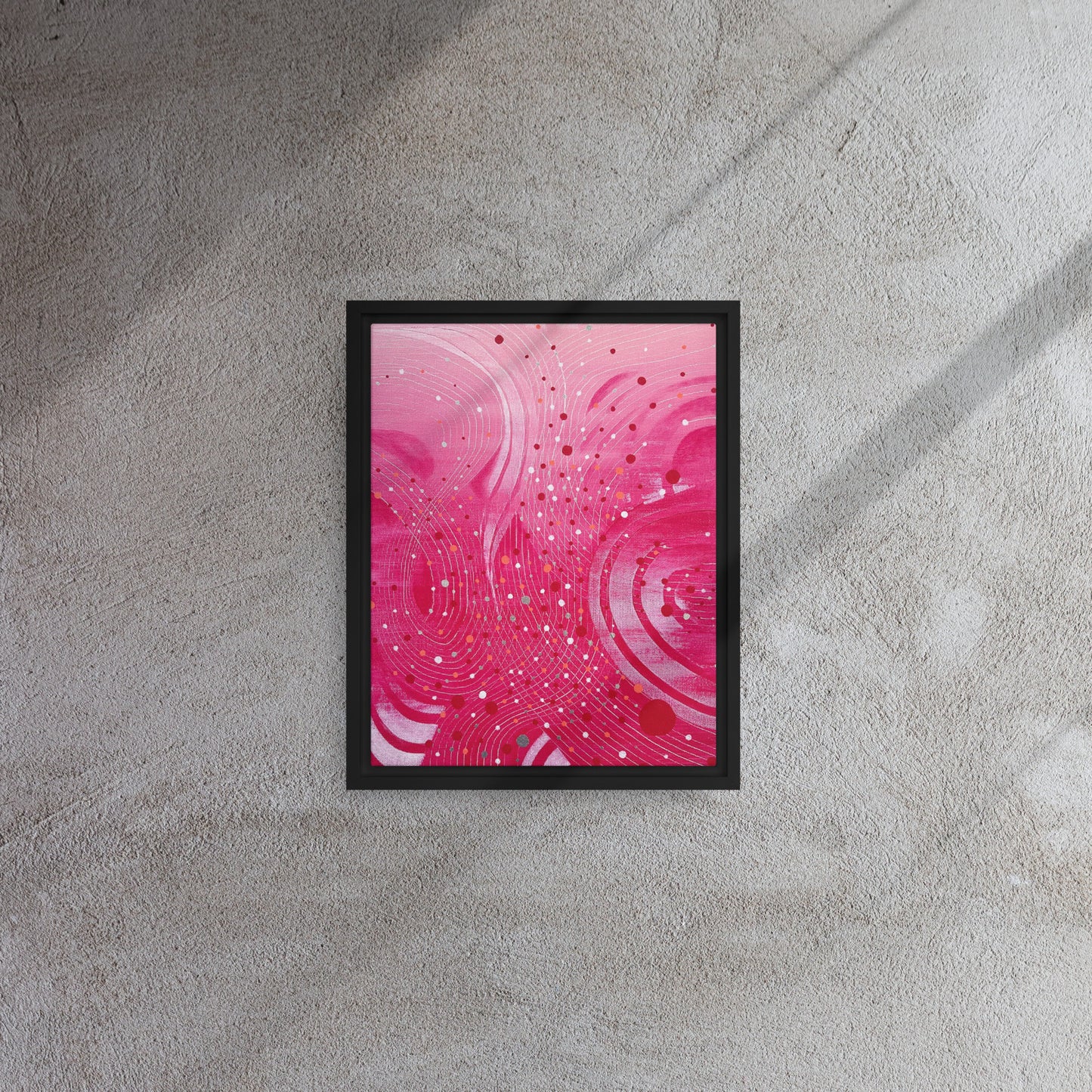 Flow Framed Canvas Print