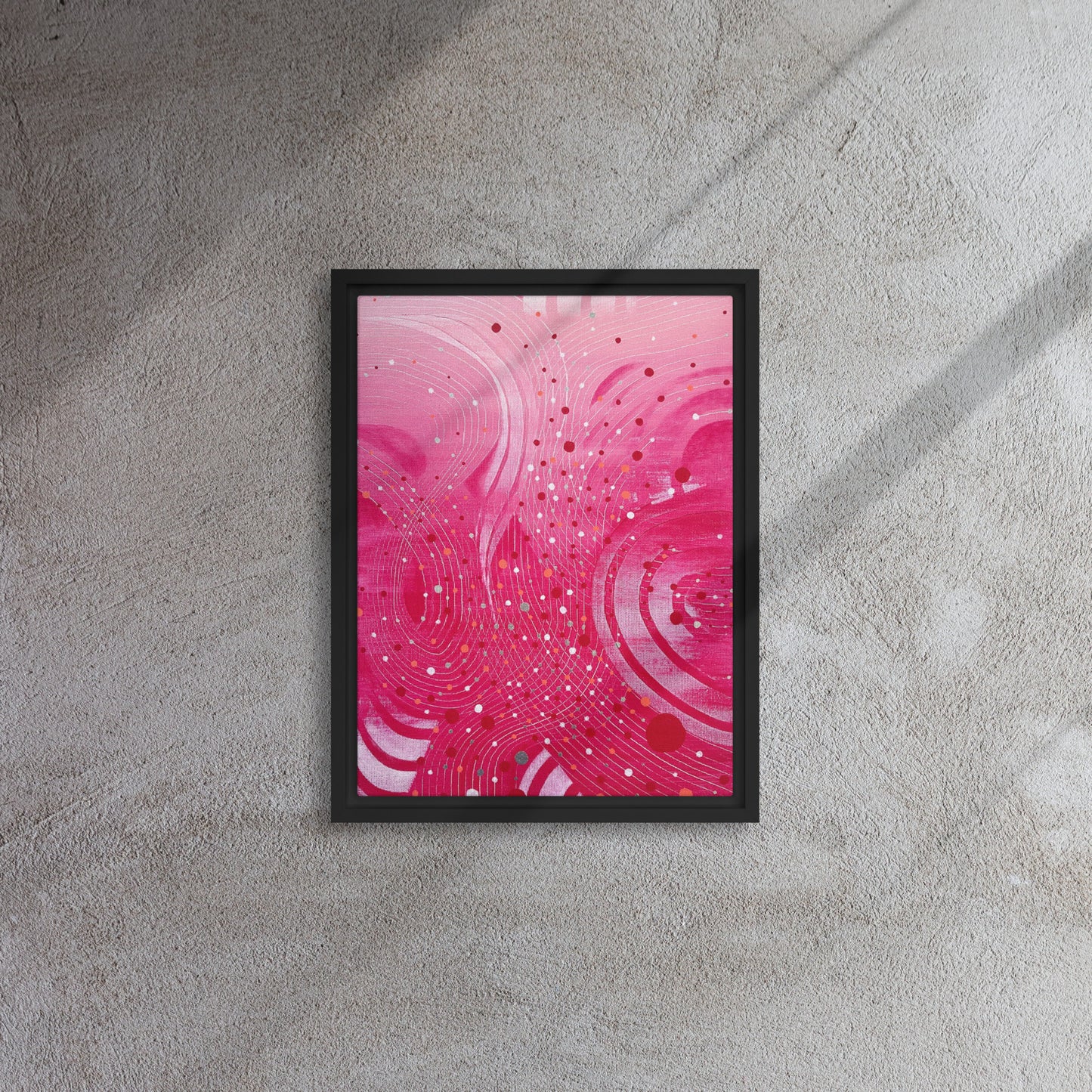 Flow Framed Canvas Print