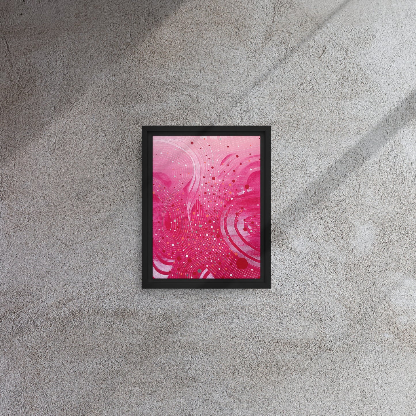 Flow Framed Canvas Print