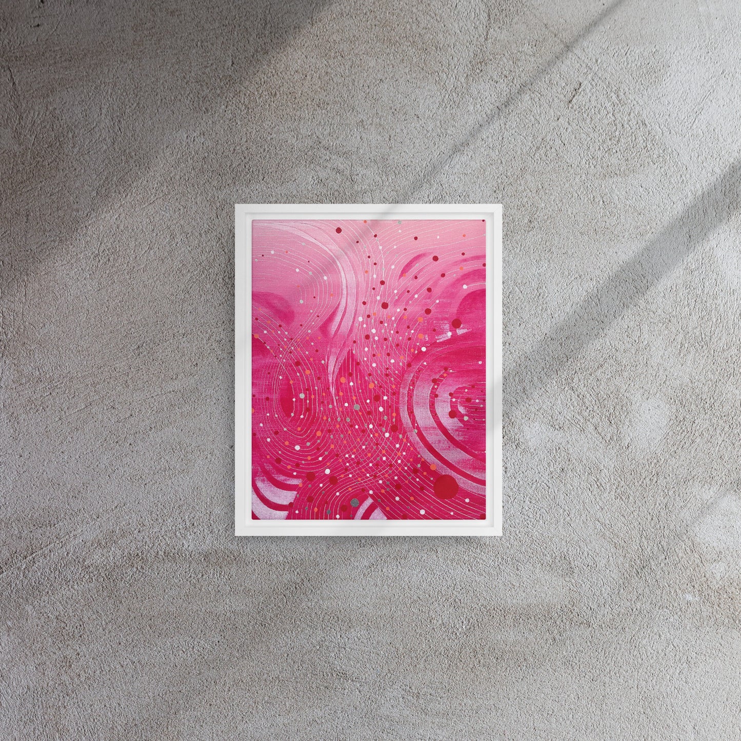 Flow Framed Canvas Print