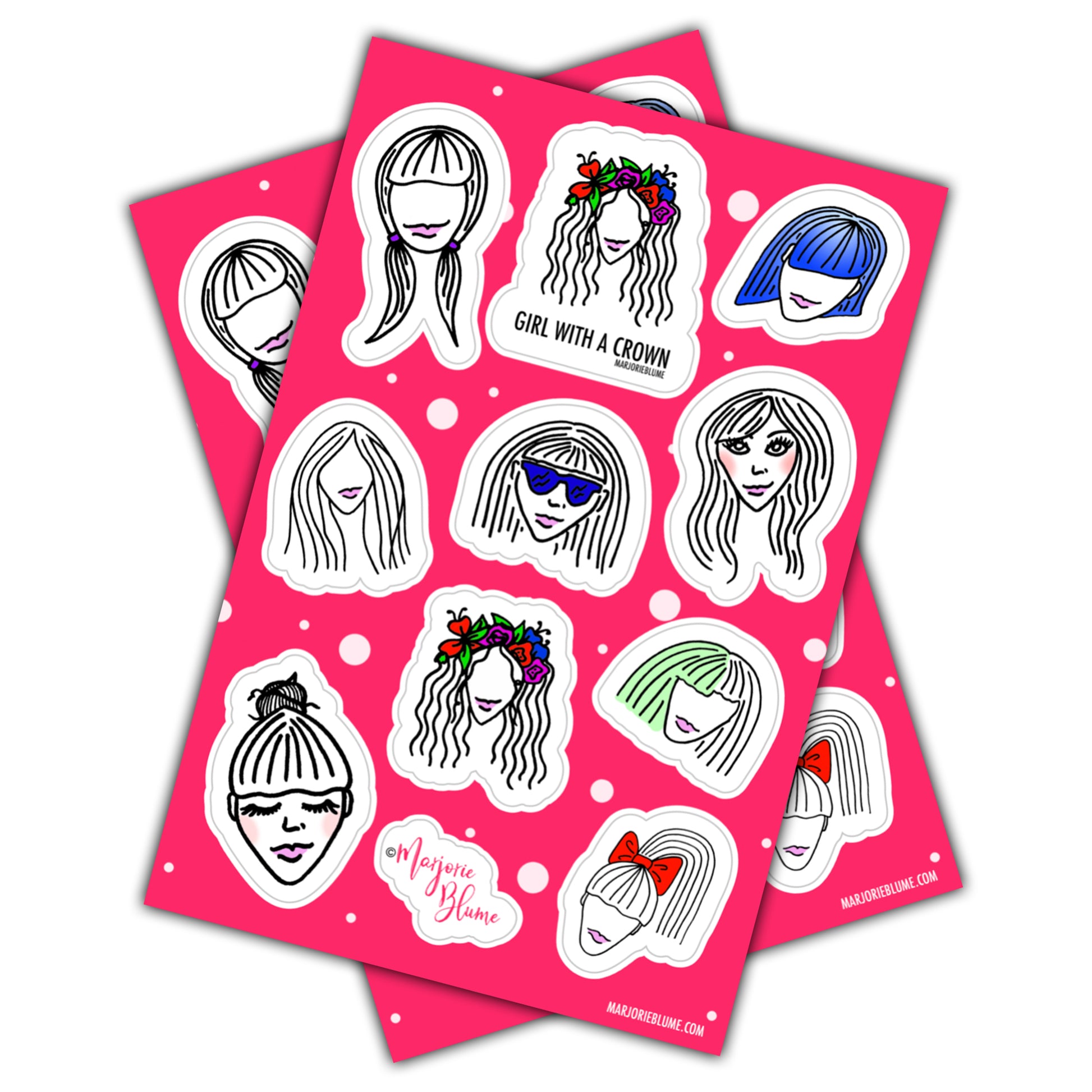Girls Sticker Sheets - marjorieblume